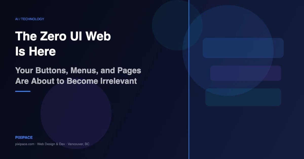 The Zero UI Web Is Here. Your Buttons, Menus, and Pages Are About to Become Irrelevant